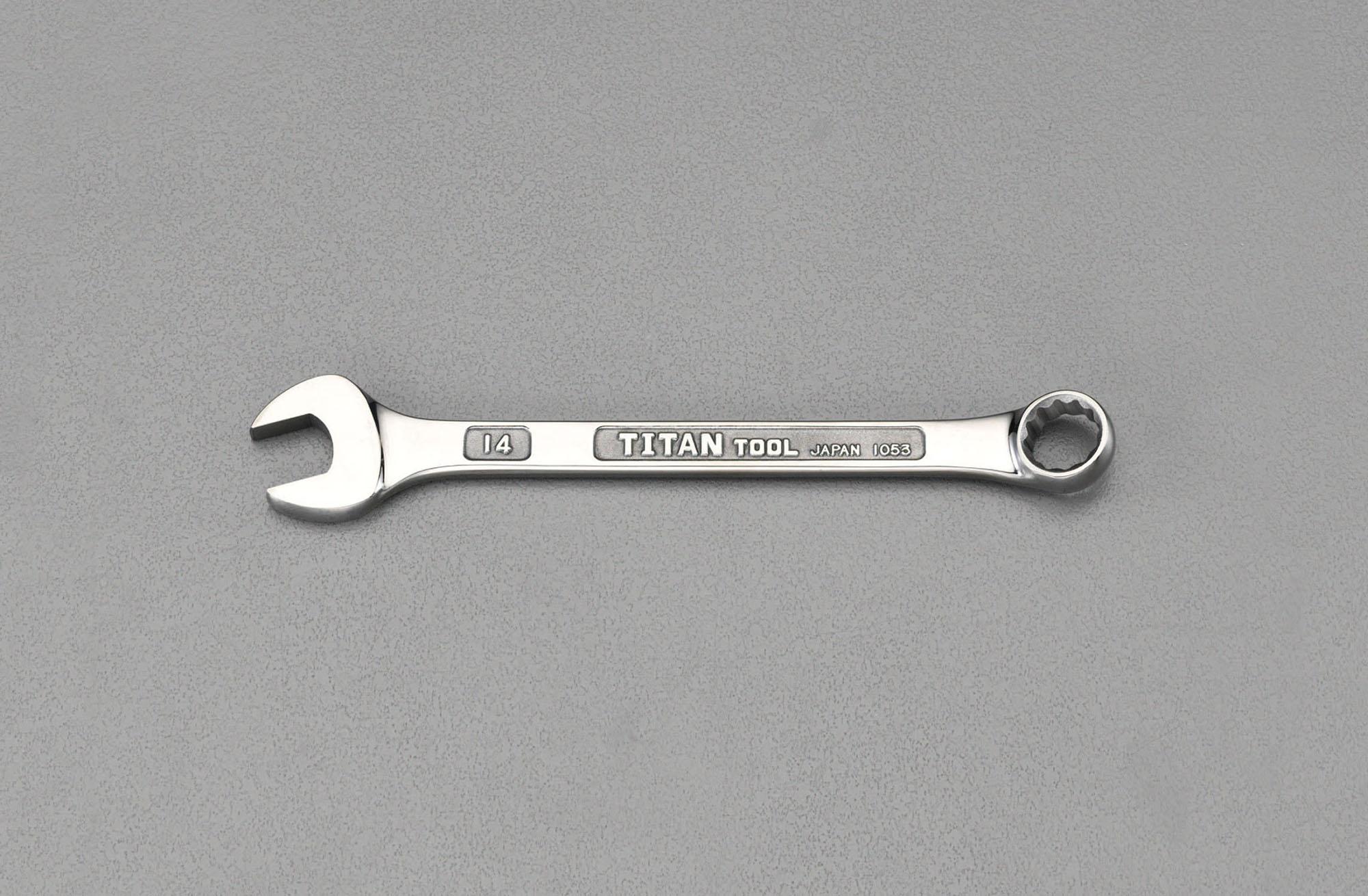 ESCO 12mm Open-End Wrench (Titanium Alloy, Lightweight) EA614HT-12