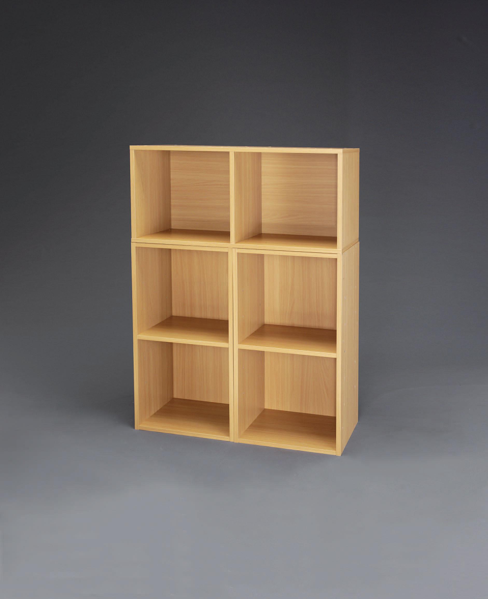 370x300x740mm Wooden Storage Shelf (Linkable/3 Units) 340(W)×285(D)×15(H)mm