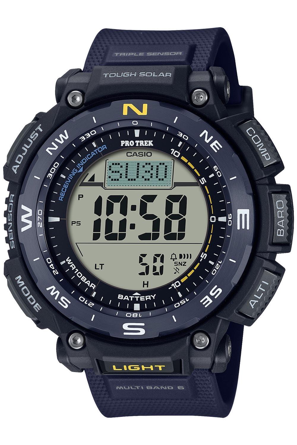 [CASIO] Wristwatch Protrek Climber Line Radio-Controlled Solar-Powered with Biomass Plastic PRW-3400Y-2JF Men's Navy