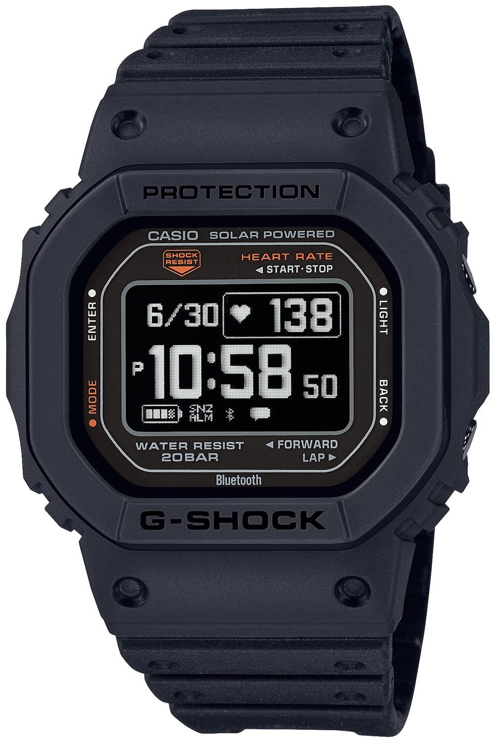 [CASIO] G-SHOCK G-SQUAD Heart Rate Monitor with Bluetooth DW-H5600-1JR Men's Watch Black