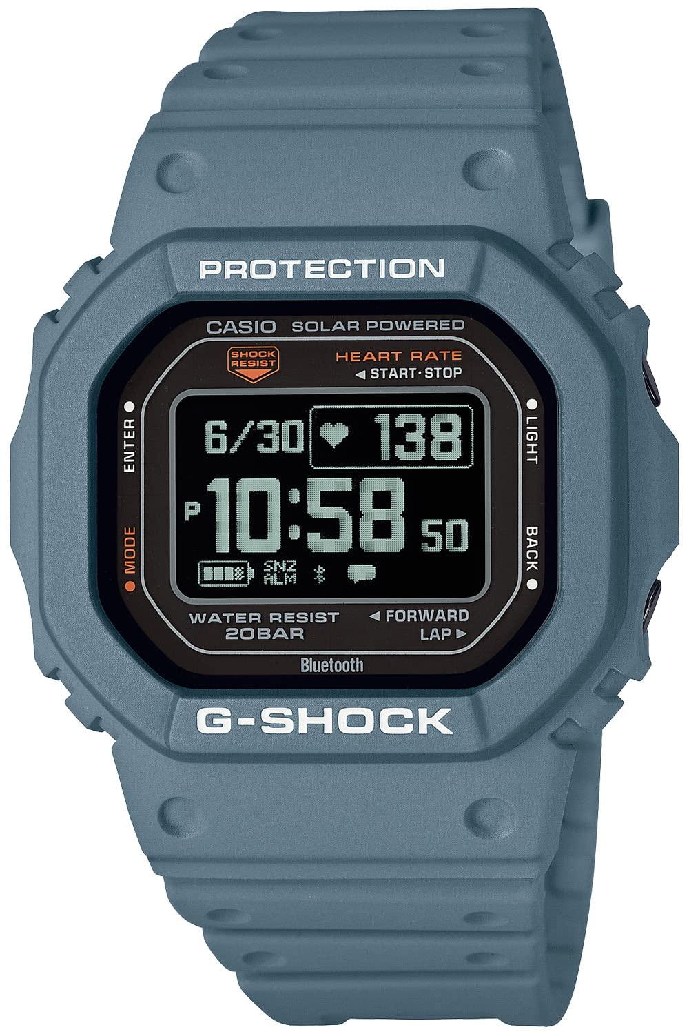 [CASIO] G-SHOCK G-SQUAD Heart Rate Monitor with Bluetooth DW-H5600-2JR Men's Pale Blue