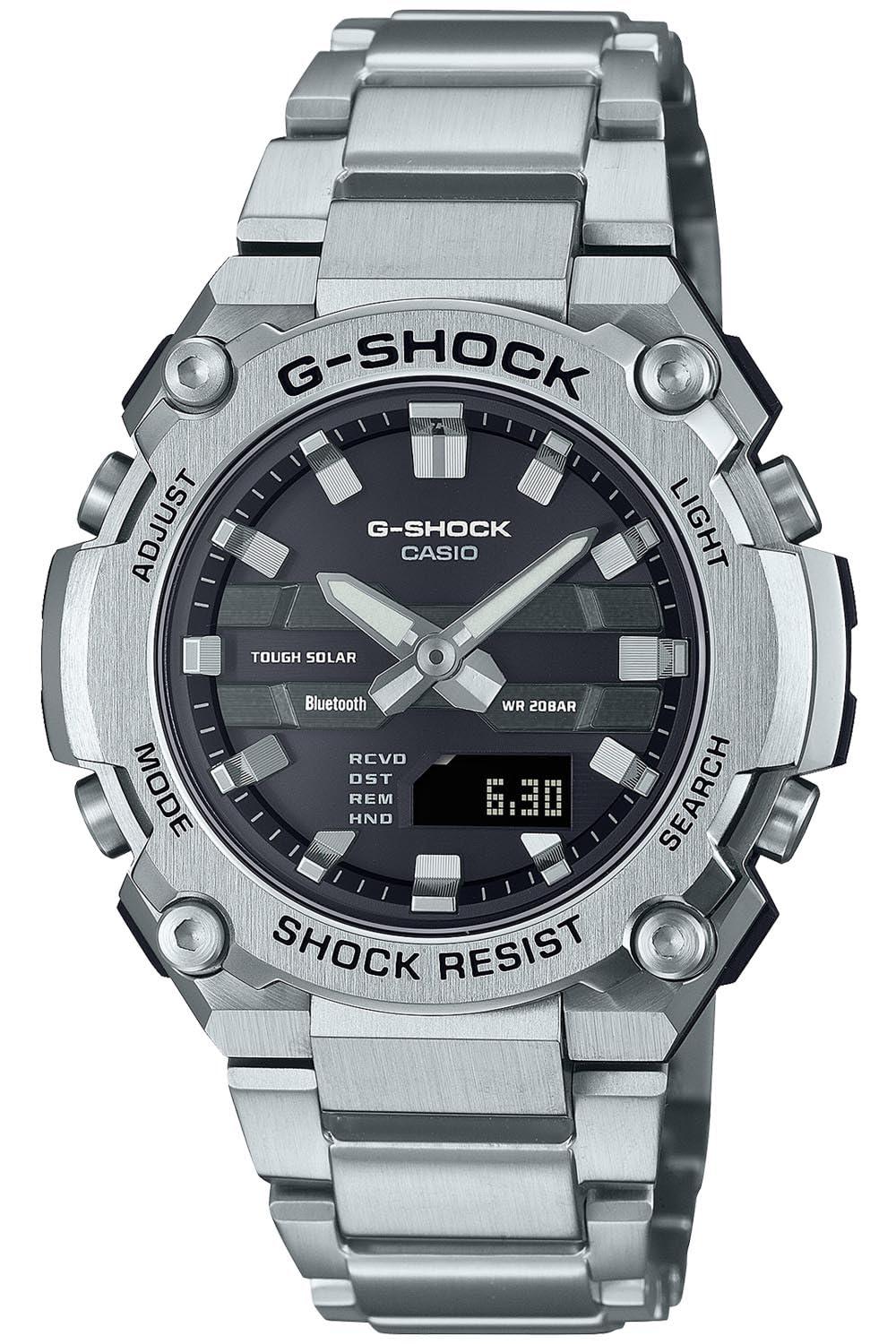G-SHOCK [CASIO] Watch G-Steel Bluetooth-Equipped Solar GST-B600D-1AJF Men's Silver