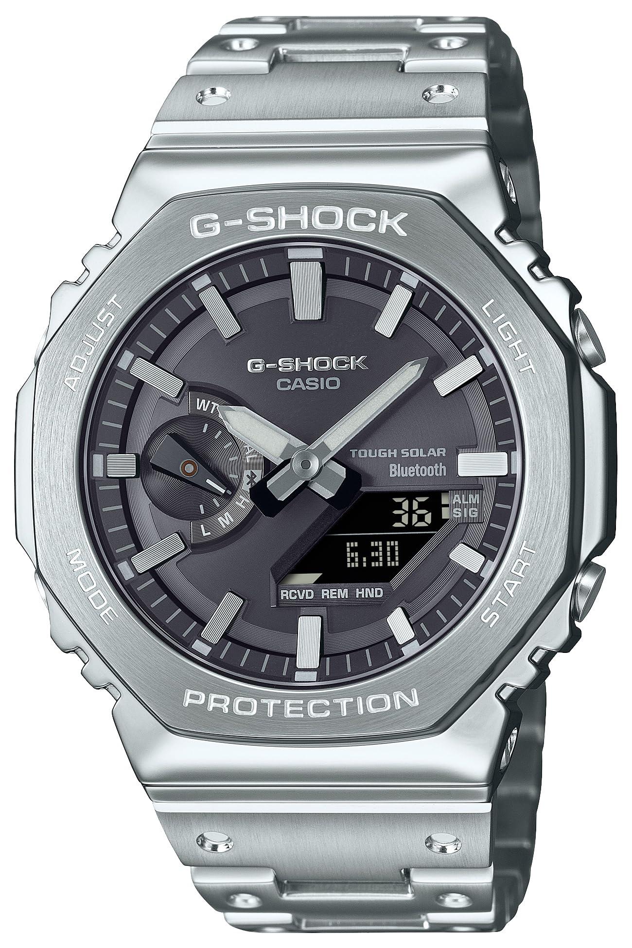 [CASIO] G-SHOCK Full Metal Bluetooth-Equipped Tough Solar GM-B2100SD-1AJF Men's Watch, Silver