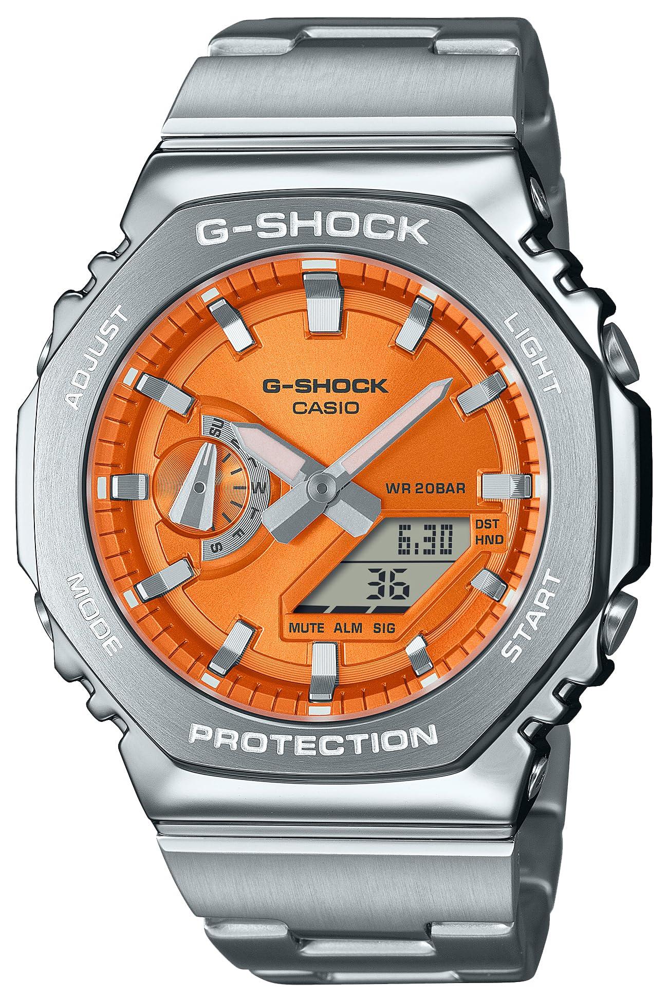 [CASIO] G-SHOCK Watch Metal Bezel & Band Model GM-2110D-4AJF Men's Silver