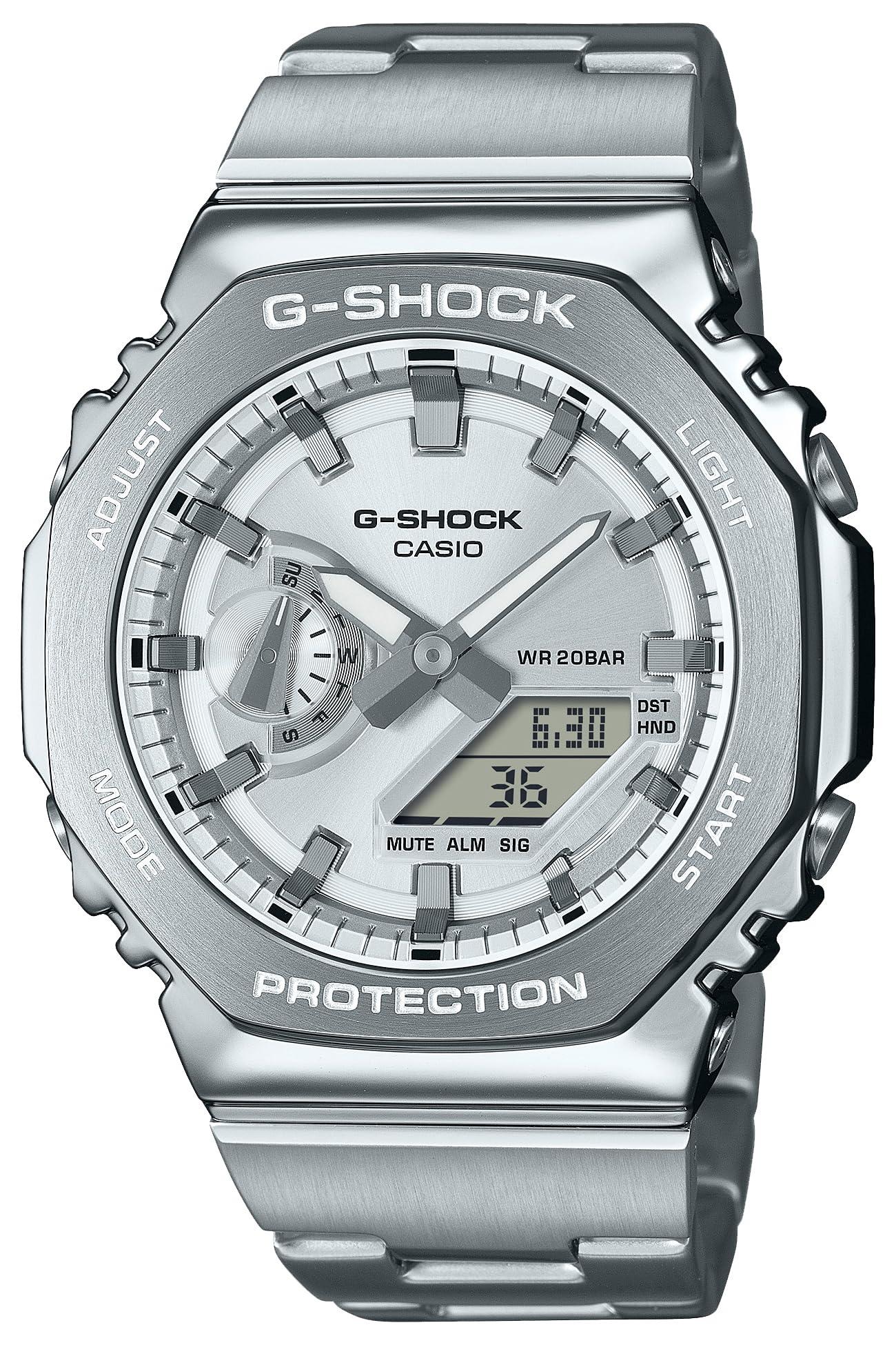 [CASIO] G-SHOCK Watch Metal Bezel & Band Model GM-2110D-7AJF Men's Silver