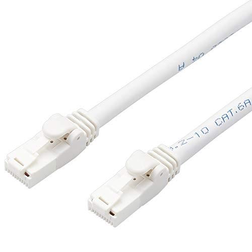 ELECOM LAN Cable 50m with Clip-Proof Design, Simple Packaging, Compliant with EU RoHS Directive, Twisted Pair, White LD-GPAT/WH50/RS