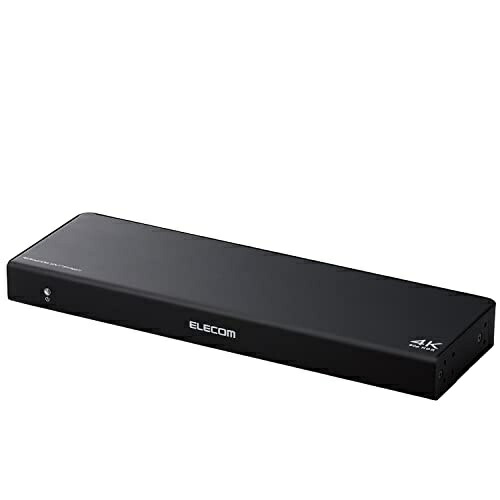 ELECOM HDMI Splitter 4K 60Hz (18Gbps) 1 Input 8 Outputs HDCP 2.2 Compatible VSP-HDP18BK