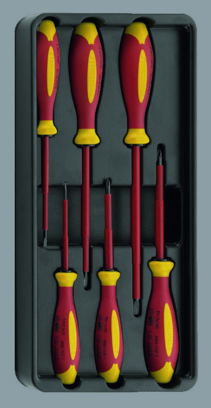 ESCO 6-Piece Set [+ -] Screwdriver (Insulated) EA612TK-17
