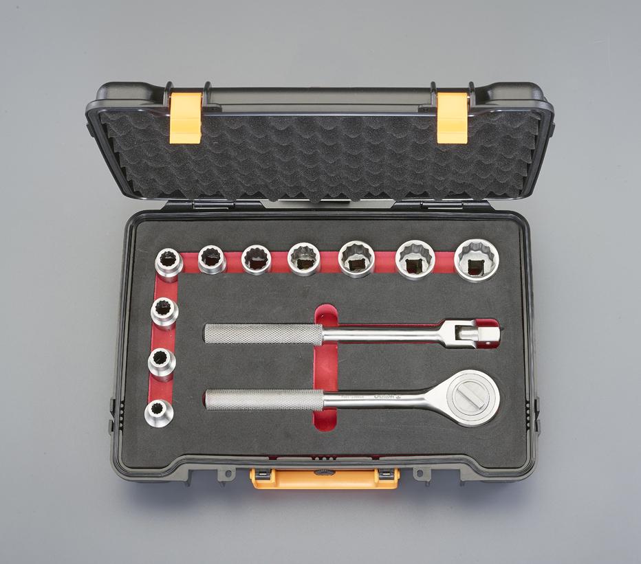 ESCO 1/2-inch Drive Socket Wrench Set (Stainless Steel) EA618SA-103