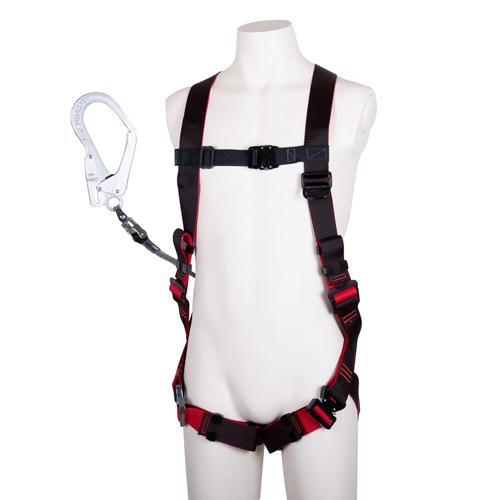 Fall Arrest Device (Full Body Harness with Retractable Lanyard) Black 15×1, 600mm