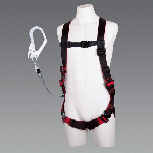 Fall Arrest Device (Full Body Harness with Retractable Lanyard) Black 15×1, 600mm