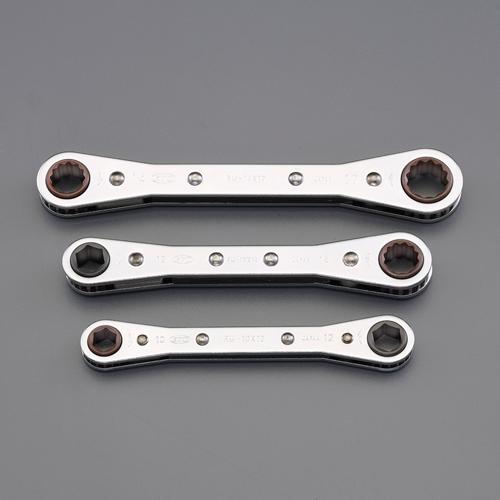 ESCO Ratchet Adjustable Wrench Set, 3-Piece Set EA602CC
