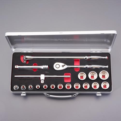 ESCO 1/2" Drive Socket Wrench Set (19-Piece) EA618R-7