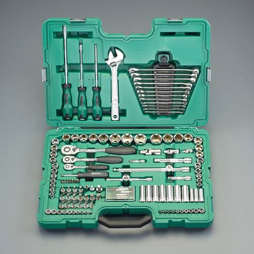 Esco 1/4, 3/8, 1/2 DR Socket Wrench Set EA687DB-1