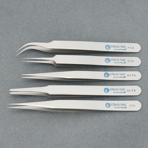 ESCO 5-Piece Set of Ultra-Precision Tweezers (Titanium) EA595H-11 1 Set