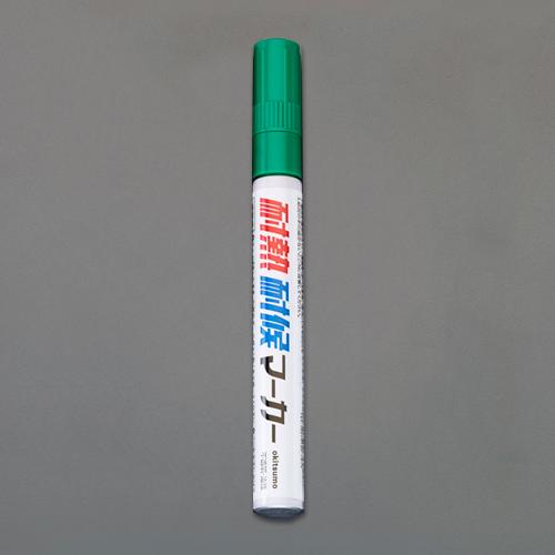 ESCO Oil-Based Heat-Resistant Weatherproof Marker, 12-Pack [Green/Medium Point] EA942CD-104