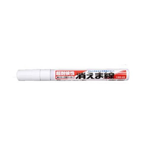 ESCO Oil-Based Weatherproof Marker for Alignment Marking/12-Pack [White/Fine Tip] EA942CD-121
