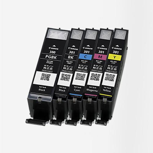 [Canon] Ink Cartridge (5-Color Set/BCI-301+300/5MP 5 Colors (BK Dye, BK Pigment, C, M, Y))
