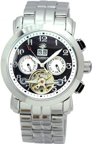 [John Harrison] Wristwatch JH-008BW Silver