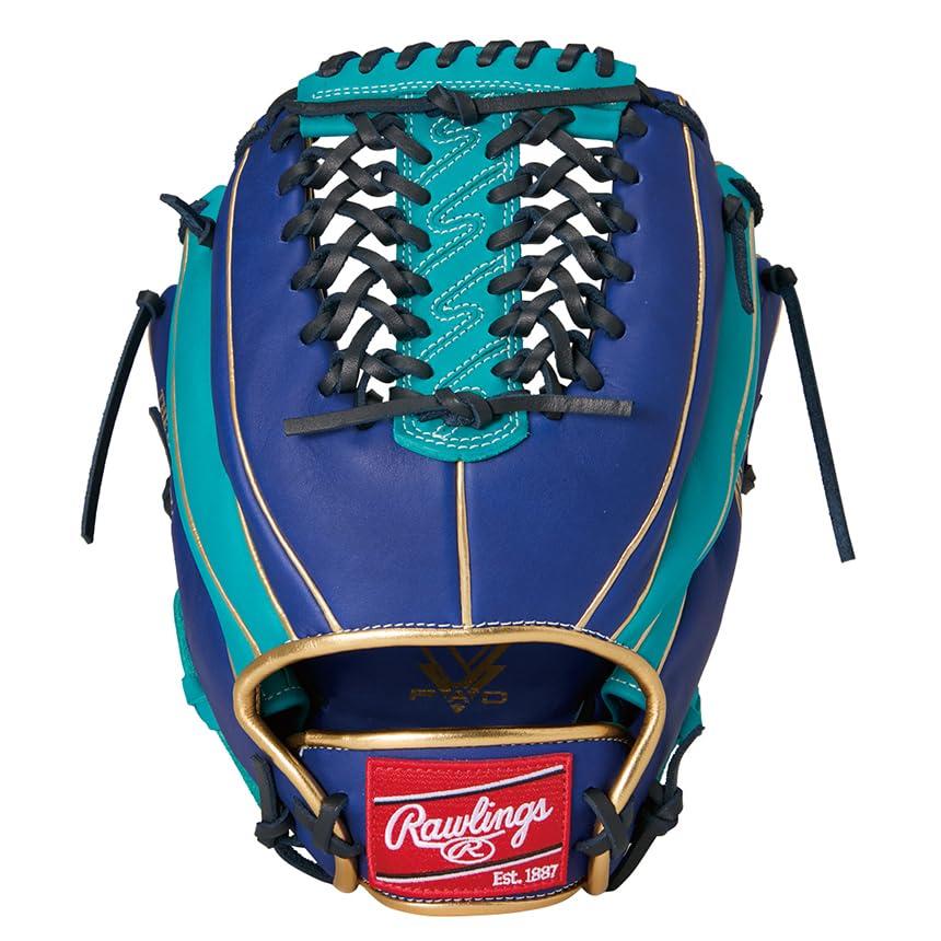 Rawlings Baseball Glove, Softball, Adult, HYPER TECH COLOR SYNC GR5HTCALR Indigo/M Green [Ambidextrous] Size 12