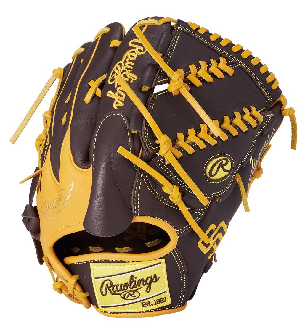 Rawlings Baseball Glove Softball Adult HYPER TECH MLB TEAM GR5HTMA15W Padres [Pitcher's Glove] Size 11.75 ※Right-handed (Left-hand wear)