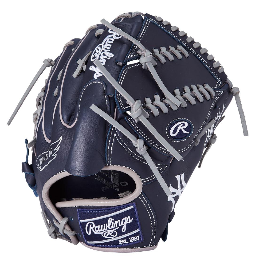 Rawlings Baseball Glove, Softball, Adult Size HYPER TECH MLB TEAM GR5HTMA15W Yankees [Pitcher's Glove] Size 11.75 ※Right-handed (Left-hand wear)