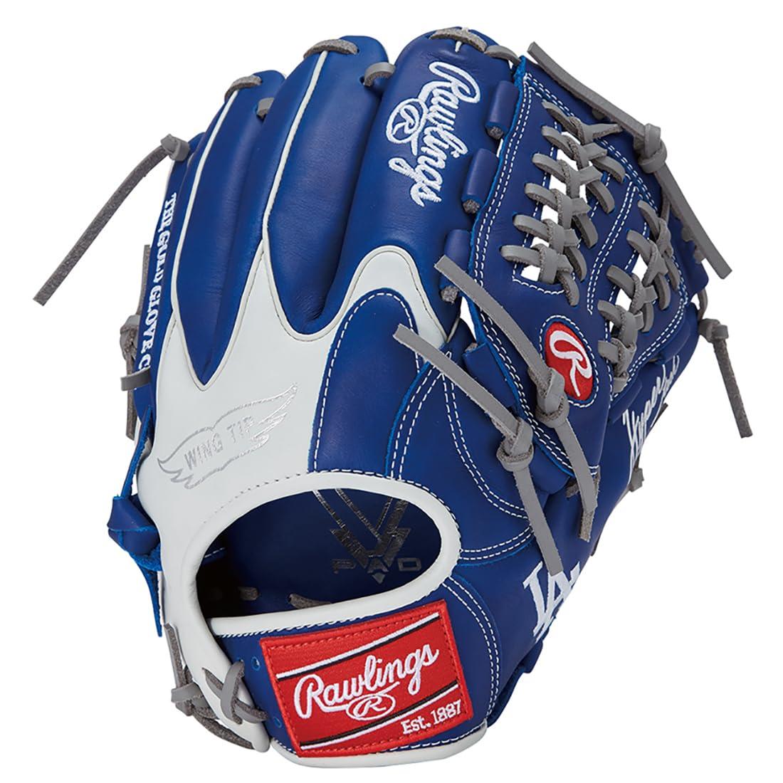 Rawlings Baseball Glove Softball Adult HYPER TECH MLB TEAM GR5HTMN55W Dodgers [All-Fielder] Size 11.75 ※Left-handed (Right-hand wear)
