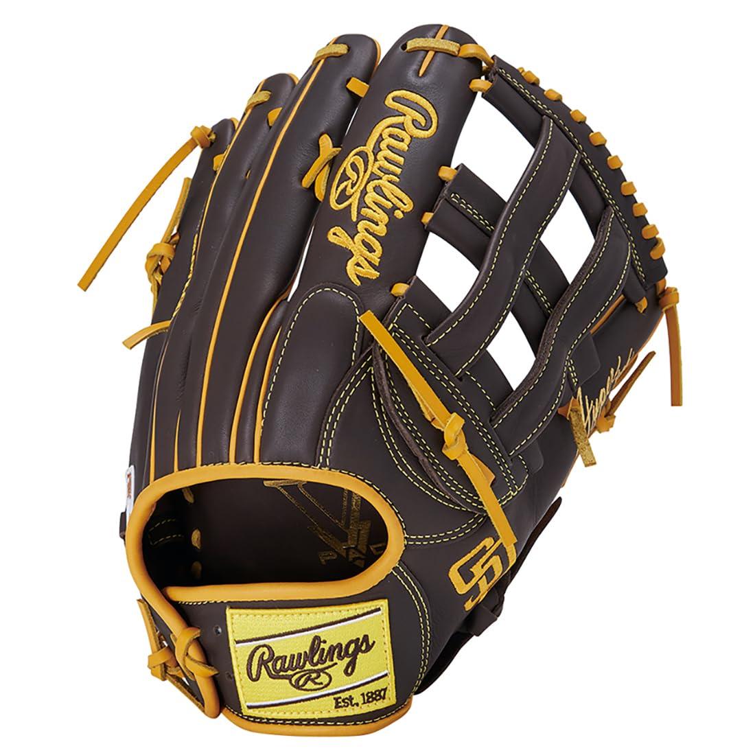 Rawlings Baseball Glove Softball Adult HYPER TECH MLB TEAM GR5HTMY719 Padres [Outfielder] Size 12.75 ※Left-handed (Right-hand wear)