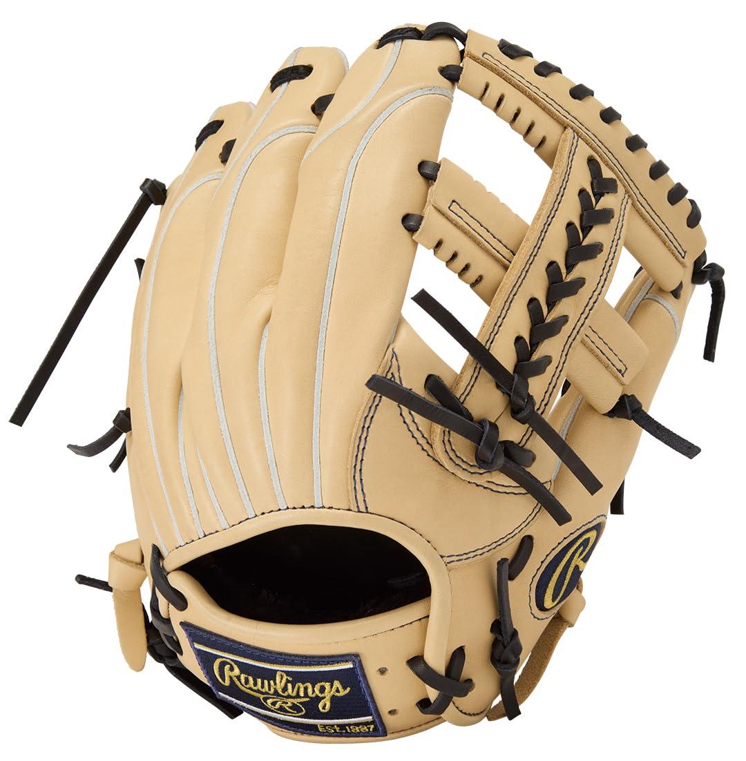 Rawlings Baseball Glove Softball JR. Kids Junior HOH PRO EXCEL ELITE Wizard #02 GJ5HW2N6LMG Camel [All-Rounder] Size L ※Right-handed (Left-hand wear)