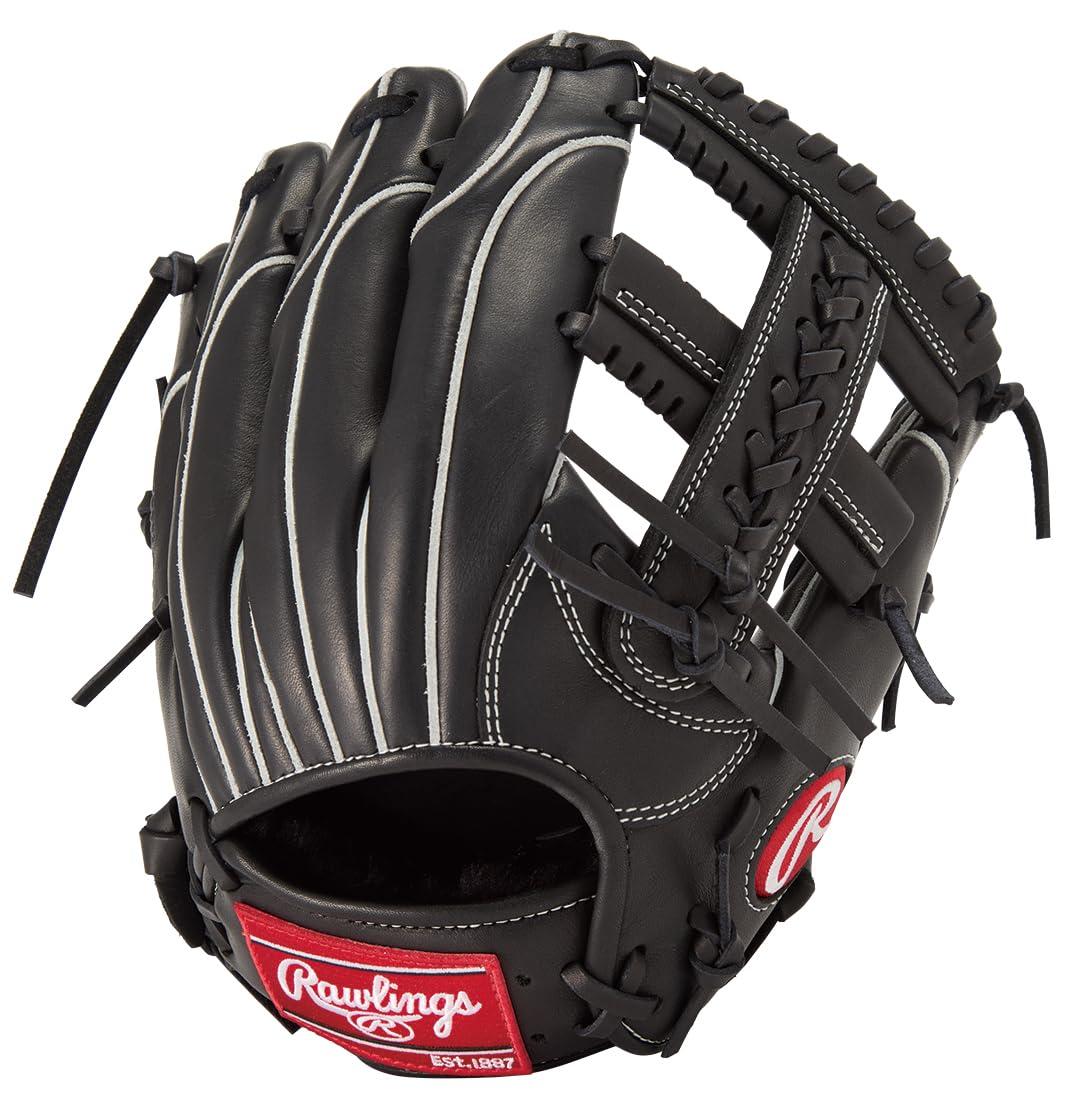 Rawlings Baseball Glove Softball JR. Kids Junior HOH PRO EXCEL ELITE Wizard #02 GJ5HW2N6LMG Black [All-Rounder] Size L ※Right-handed (Left-hand wear)