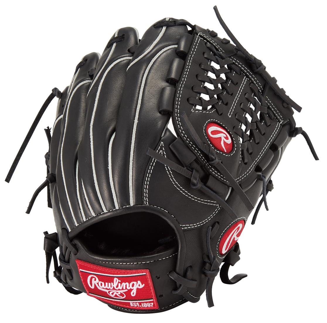 Rawlings Baseball Glove Softball JR. Kids Junior HOH PRO EXCEL ELITE Wizard #02 GJ5HW2N6LMG2 Black [All-Rounder] Size L ※Right-handed (Left-hand wear)