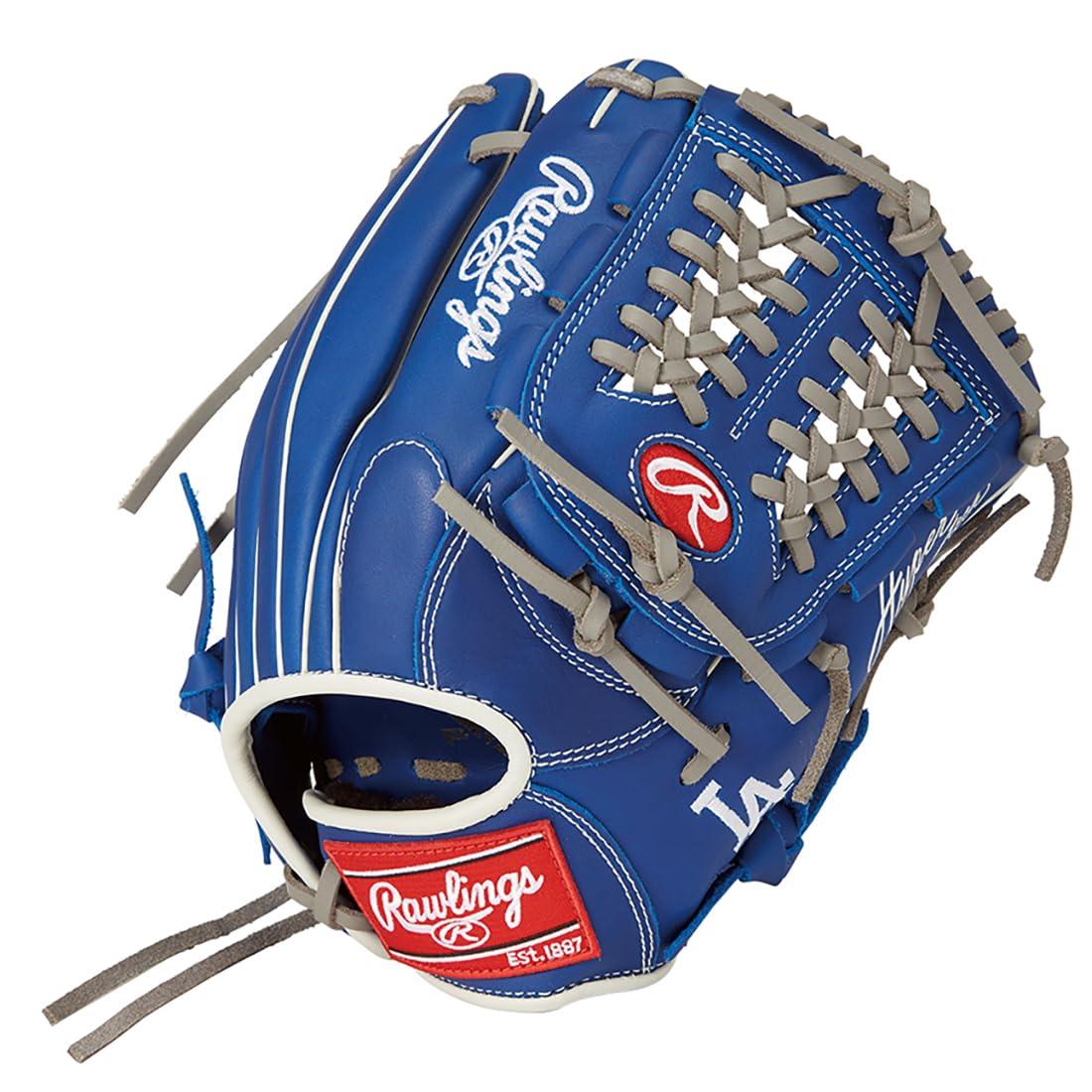 Rawlings Baseball Glove Softball JR. Kids Junior HYPER TECH MLB TEAM GJ5HTMN6L1 Dodgers [All-Round Use] Size L ※Left-handed (Right-hand wear)