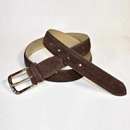 Nagasawa Belt Industry Relaxing Leather Series Backskin Belt Dark Brown KR004-DB