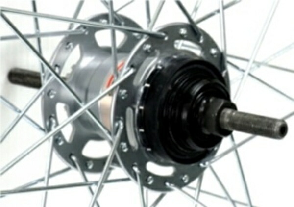 Aluminum rim rear wheel Internal 3-speed roller brake specification Axle length 182mm 24x1-3/8