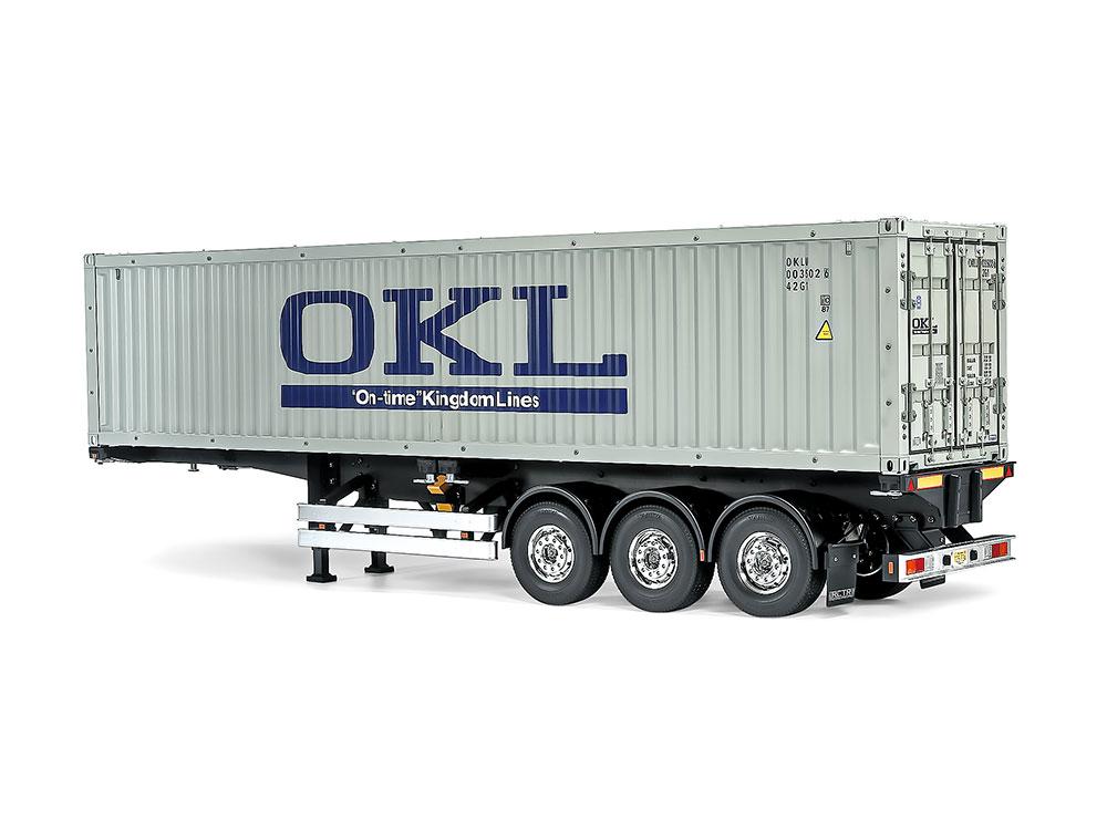 Tamiya 1/14 Electric RC Big Truck Series No.77 1/14RC Trailer Truck 40-Foot Container 3-Axle Semi-Trailer 56377