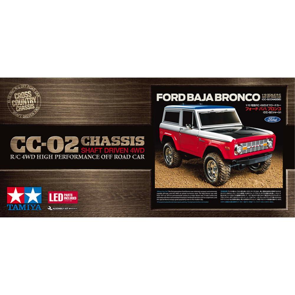 Tamiya 1/10 Electric RC Car Series No.736 Ford Baja Bronco (CC-02 Chassis) 58736
