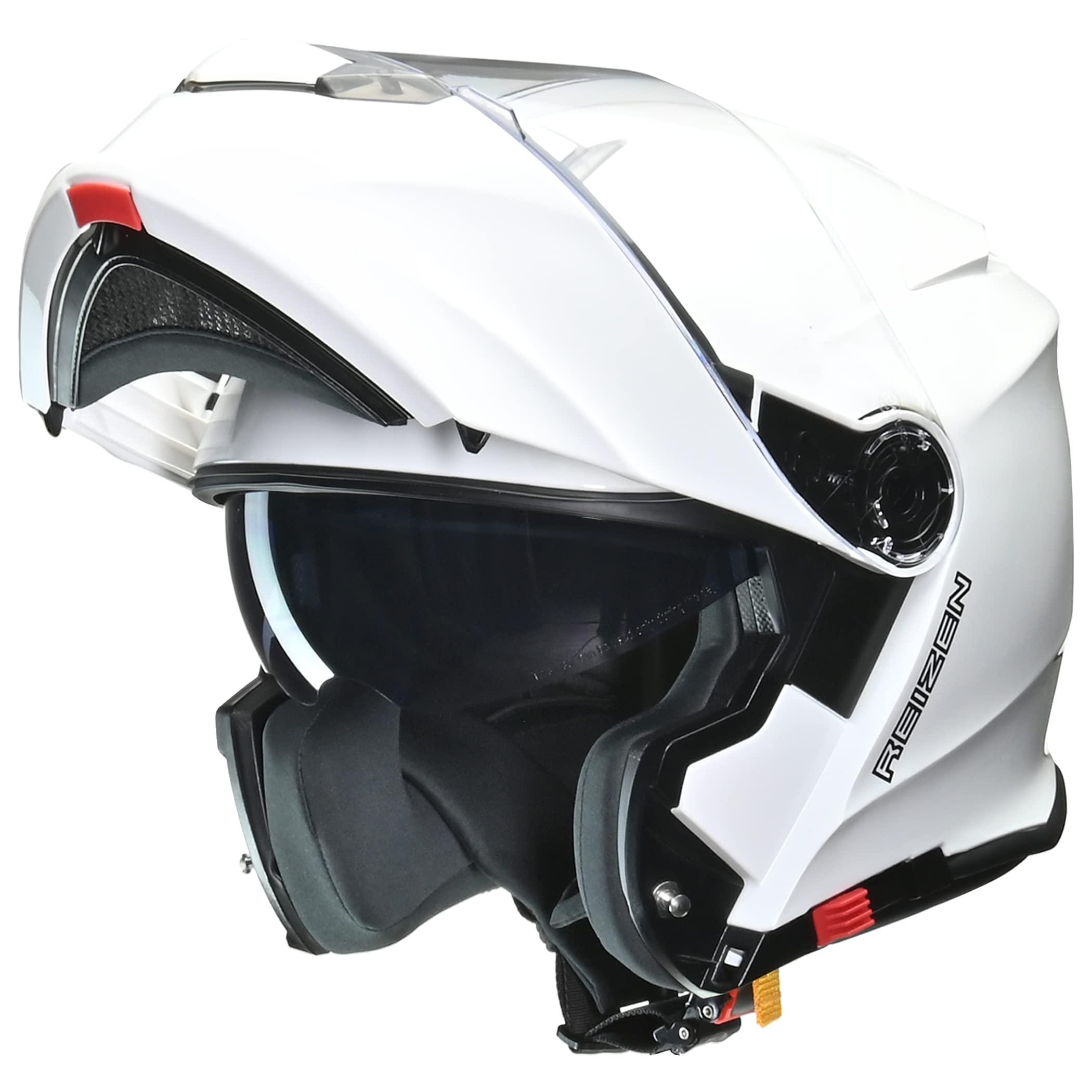 LEAD Motorcycle System Helmet with Inner Shield REIZEN White L Size (Under 59-60cm)