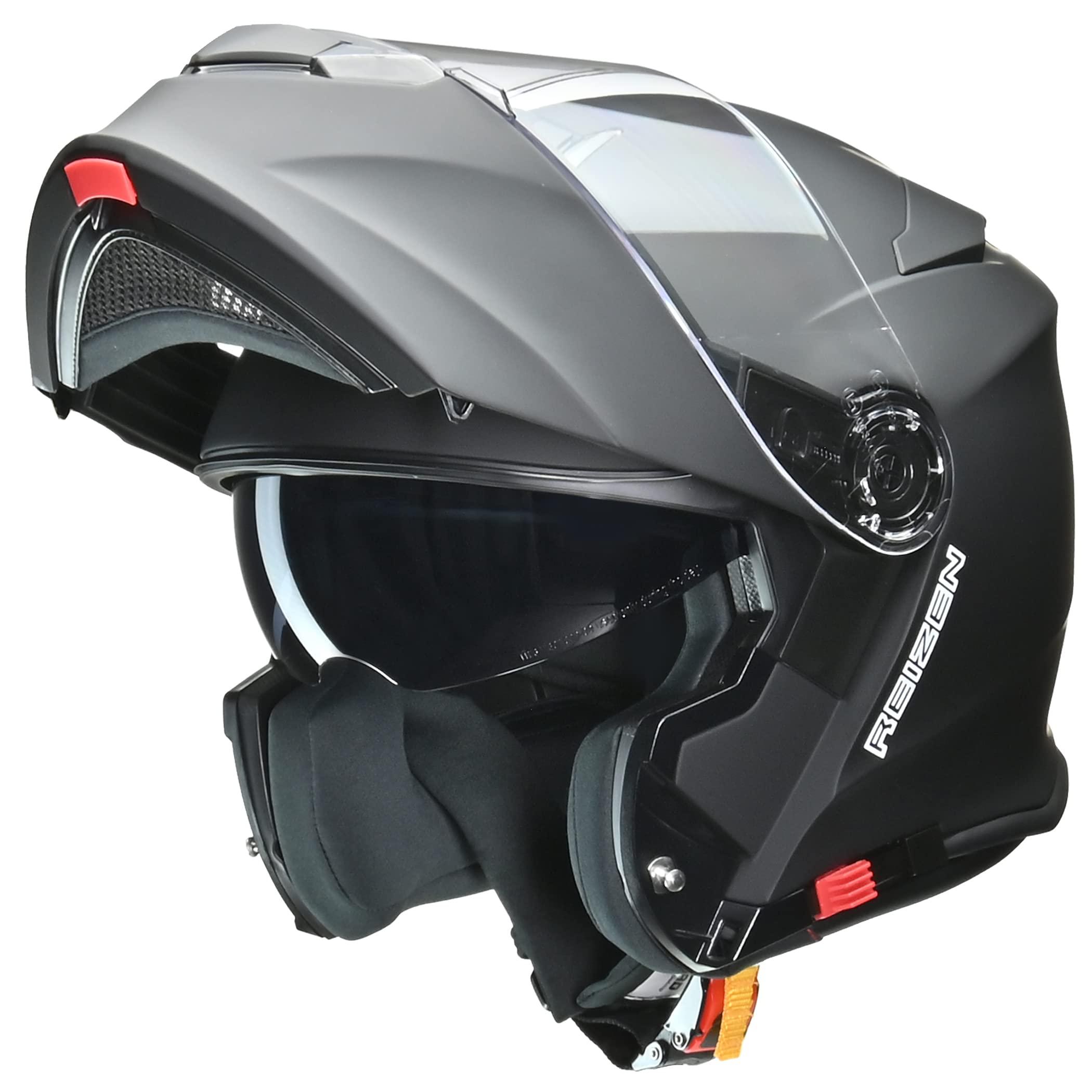 LEAD Motorcycle System Helmet with Inner Shield REIZEN (Reizen) Matte Black M Size (Under 57-58cm)
