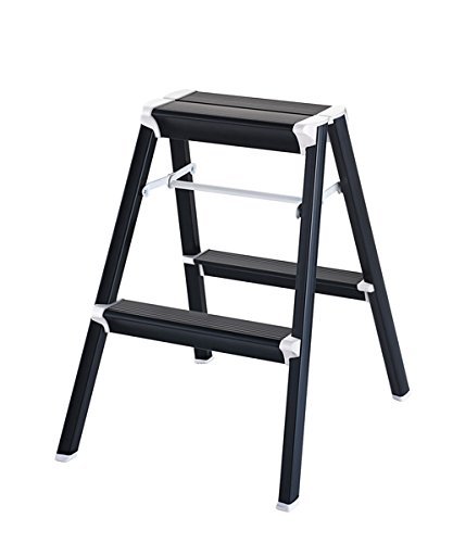 Hasegawa Heavy-Duty Step Ladder SKITSTEP (130kg Capacity, Heavy-Duty Type) Black SK2.0-06BK (0.56m) (16526)
