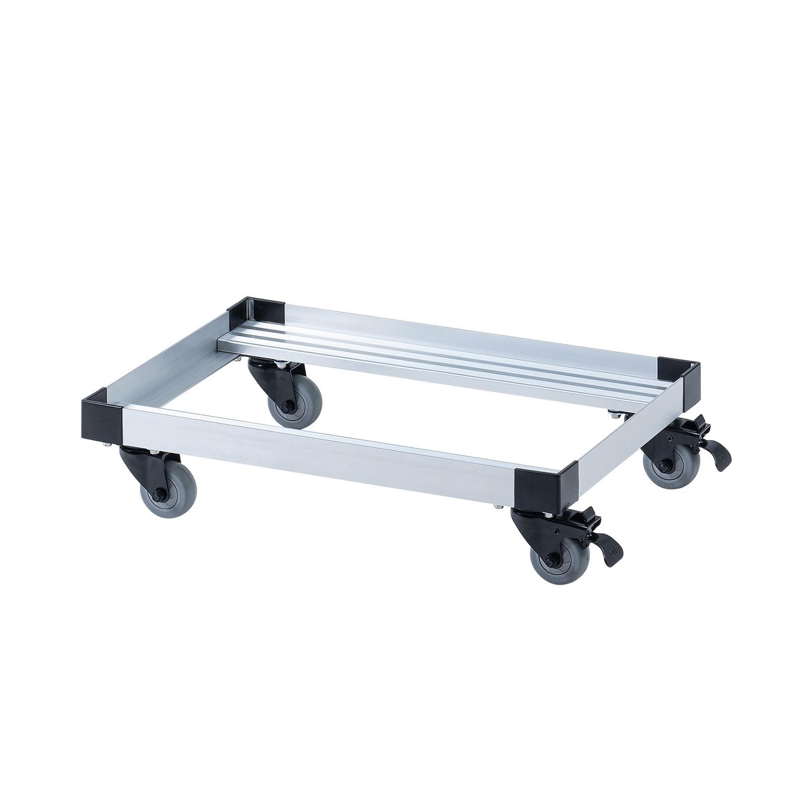 Sanwa Supply Aluminum Dolly (Container Cart) 50-Liter Capacity CART-FA950SV