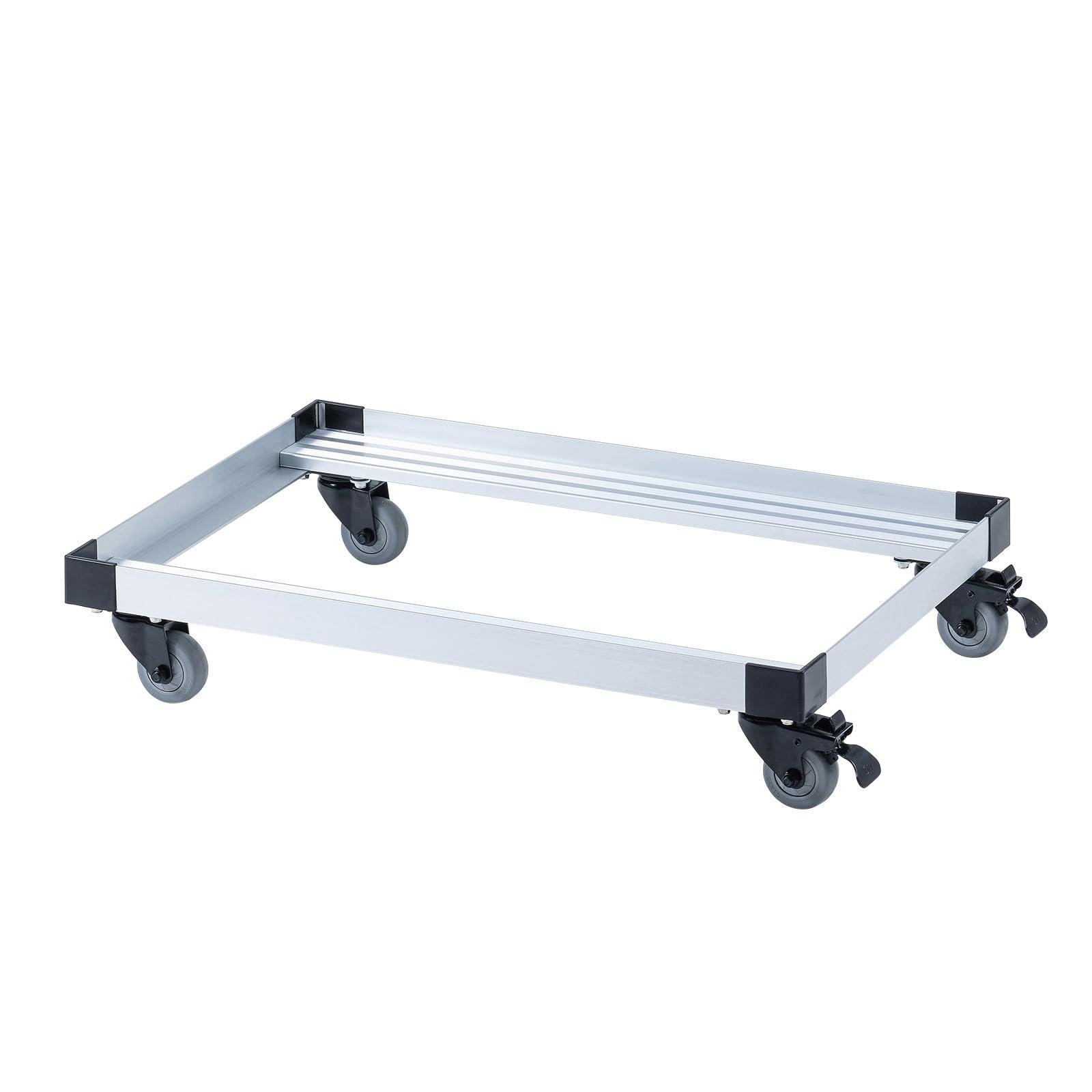 Sanwa Supply Aluminum Dolly (Container Cart) 75-Liter Capacity CART-FA975SV