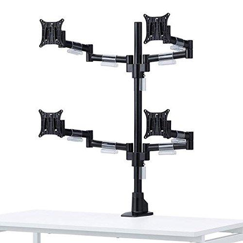 Sanwa Supply Horizontal Multi-Joint LCD Monitor Arm for 4 Screens CR-LA1505BK