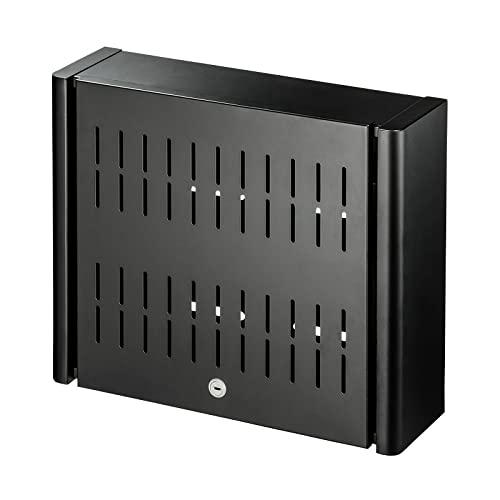 Sanwa Supply Monitor Rear Storage VESA Mount Lockable Security Box MR-VESA10 Black