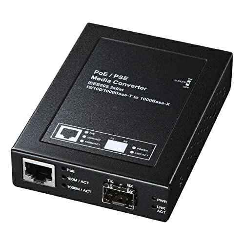 SANWA SUPPLY Optical Media Converter LAN-PSC212RFN