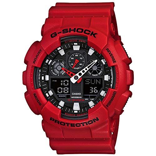 [CASIO] G-SHOCK GA-100B-4AJF Men's Watch, Red