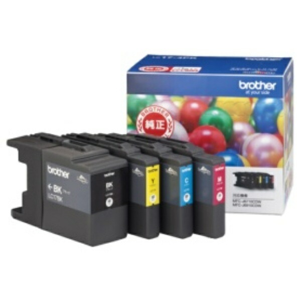 Brother Ink Cartridges Value Pack 4 Colors High Capacity LC17-4PK 1 Box (4 Cartridges: 1 Each Color)