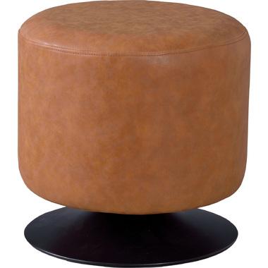 AZUMAYA Rotating Stool Rote 40cm Width Camel PC-505CA