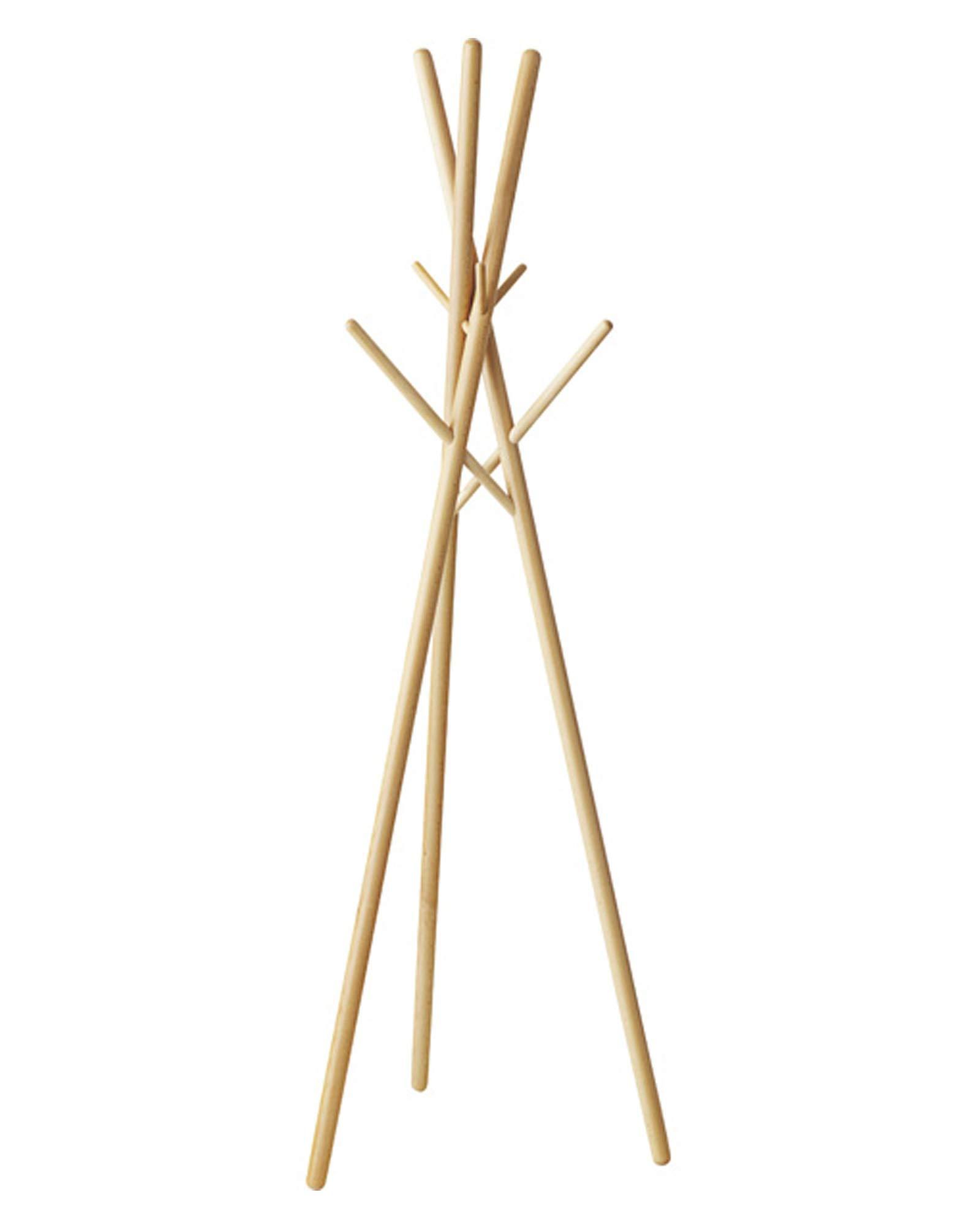 Azumaya-kk Coat Hanger Natural Width 57.5 × Depth 57.5 × Height 174 cm Hanger WIS-551NA