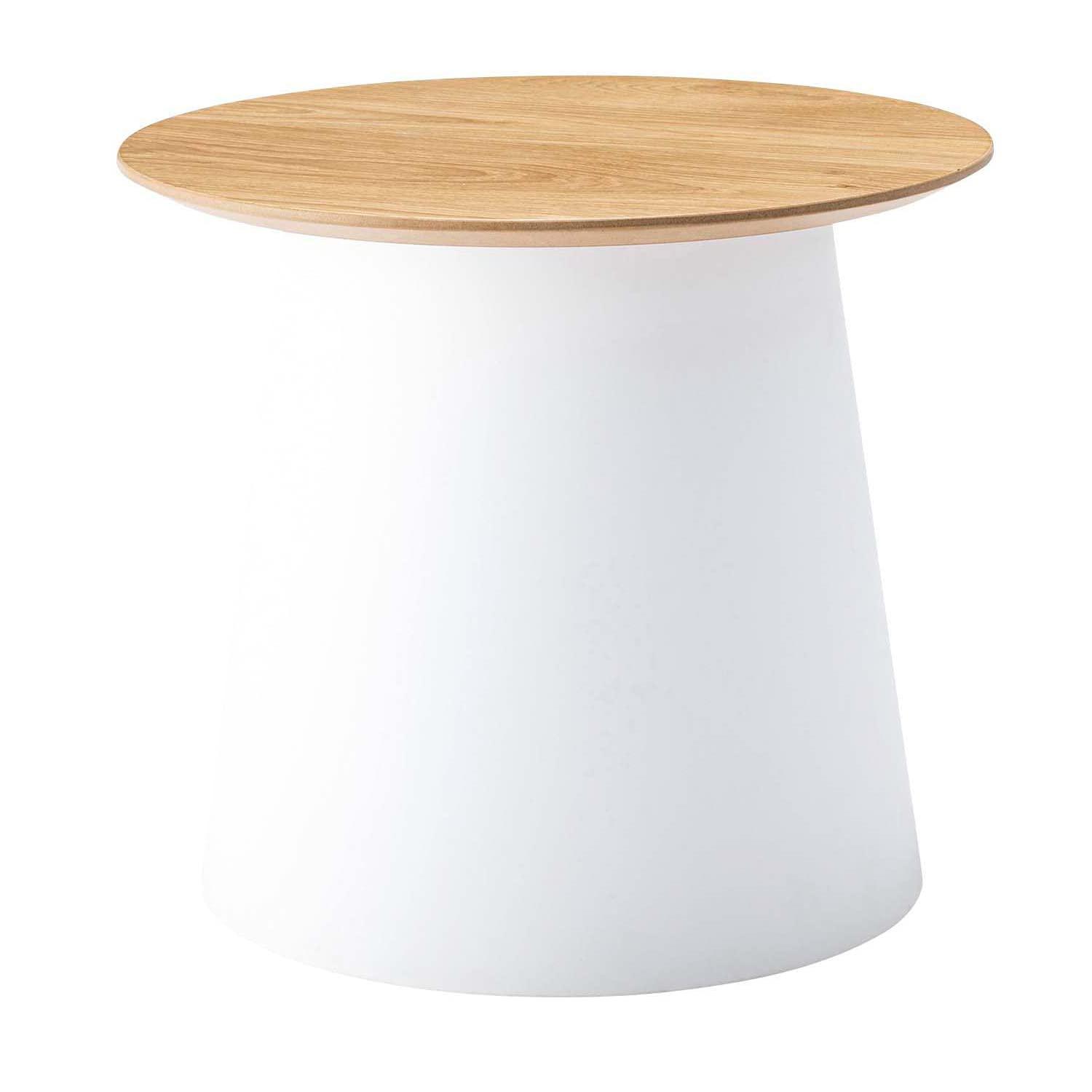 Azumaya Round Table S White PT-990WH