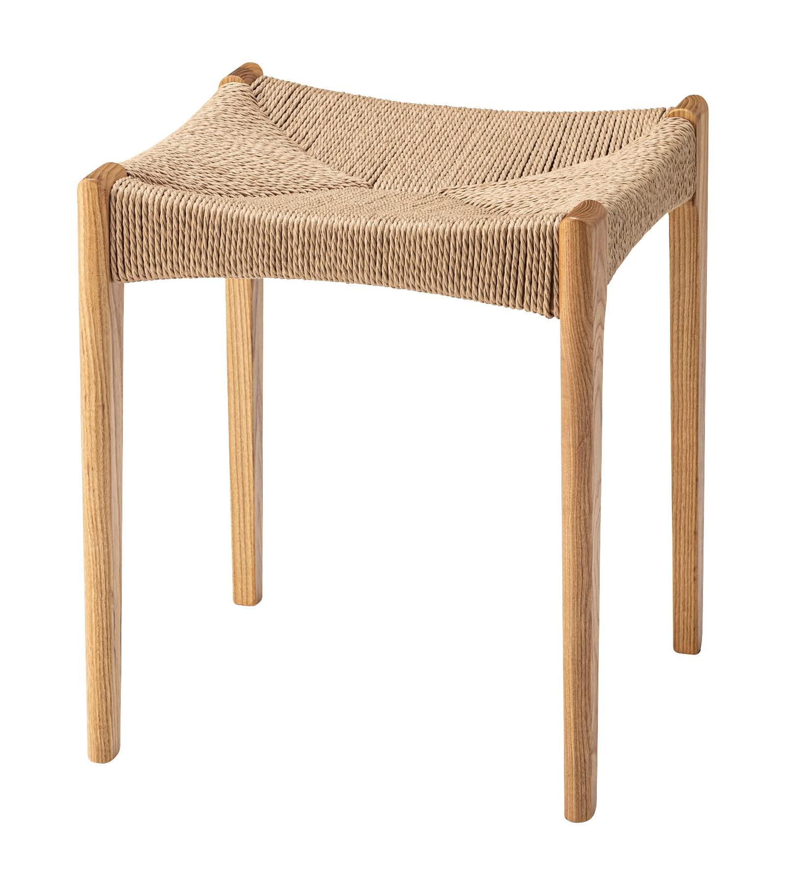 Azumaya-kk Paper Cord Stool Natural Urethane Finish W40×D40×H46×SH45